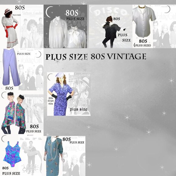 Plus Size 40s Style Rayon Dress with Dolman Sleeves VFG 80s Vintage - Picture 13 of 15